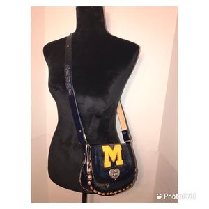Blue/Yellow Custom Made Michigan Purse